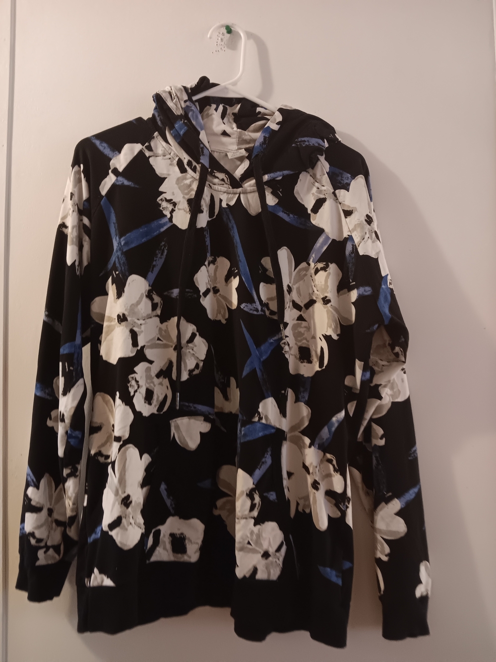 Floral Print Hooded Sweatshirt - Lildy Super Soft large Xlarge